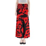 Red design Maxi Skirts