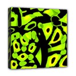 Green neon abstraction Mini Canvas 8  x 8 