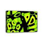 Green neon abstraction Mini Canvas 6  x 4 