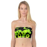 Green neon abstraction Bandeau Top