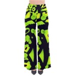 Green neon abstraction Pants