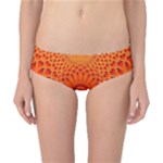 Lotus Fractal Flower Orange Yellow Classic Bikini Bottoms