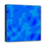 Simple blue Mini Canvas 8  x 8 