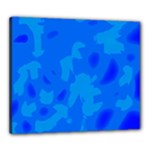 Simple blue Canvas 24  x 20 
