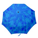 Simple blue Folding Umbrellas