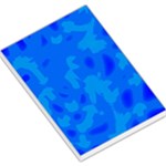 Simple blue Large Memo Pads