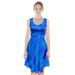 Simple blue Racerback Midi Dress