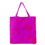 Simple pink Grocery Tote Bag