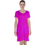 Simple pink Short Sleeve Nightdress