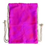 Simple pink Drawstring Bag (Large)