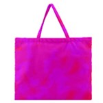 Simple pink Zipper Large Tote Bag