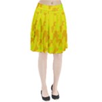 Simple yellow Pleated Skirt