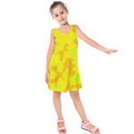 Simple yellow Kids  Sleeveless Dress