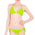 Simple yellow and green Bikini Set