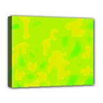 Simple yellow and green Deluxe Canvas 20  x 16  