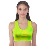 Simple yellow and green Sports Bra