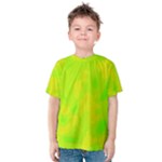 Simple yellow and green Kids  Cotton Tee