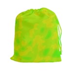 Simple yellow and green Drawstring Pouches (XXL)