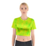 Simple yellow and green Cotton Crop Top