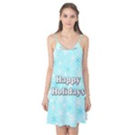 Happy holidays blue pattern Camis Nightgown