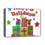 Happy Holidays - gifts and stars Deluxe Canvas 16  x 12  
