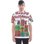 Happy Holidays - gifts and stars Men s Sport Mesh Tee