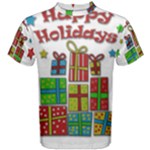 Happy Holidays - gifts and stars Men s Cotton Tee
