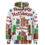 Happy Holidays - gifts and stars Men s Pullover Hoodie