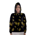 Decorative bees Hooded Wind Breaker (Women)