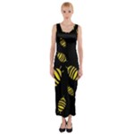 Decorative bees Fitted Maxi Dress