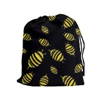 Decorative bees Drawstring Pouches (Extra Large)