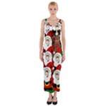Did you see Rudolph? Fitted Maxi Dress