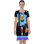 Abstract composition  Short Sleeve Nightdress