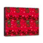 Reindeer Xmas pattern Canvas 10  x 8 