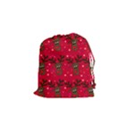 Reindeer Xmas pattern Drawstring Pouches (Small) 