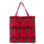 Reindeer Xmas pattern Grocery Tote Bag