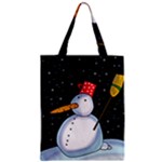 Lonely snowman Zipper Classic Tote Bag