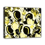 Yellow abstract garden Deluxe Canvas 20  x 16  