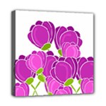 Purple flowers Mini Canvas 8  x 8 