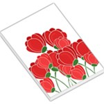 Red floral design Large Memo Pads