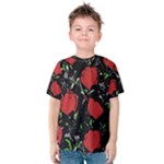 Red roses Kids  Cotton Tee