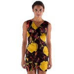 Yellow roses  Wrap Front Bodycon Dress