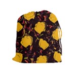 Yellow roses  Drawstring Pouches (Extra Large)