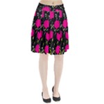 Pink roses  Pleated Skirt
