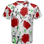 Red roses 2 Men s Cotton Tee