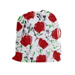 Red roses 2 Drawstring Pouches (Extra Large)