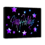 Happy Holidays 6 Deluxe Canvas 20  x 16  
