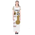 Giraffe joke Short Sleeve Maxi Dress