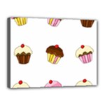 Colorful cupcakes  Canvas 16  x 12 