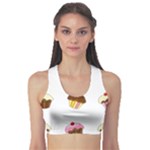 Colorful cupcakes  Sports Bra